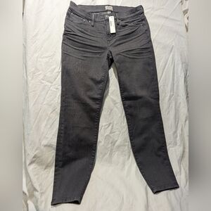 J crew toothpick skinny jeans size 31 gray denim NWT
